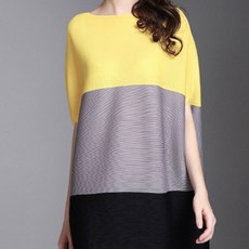 아뗄릭 라운드넥 배색 나시 미디 원피스 13850
