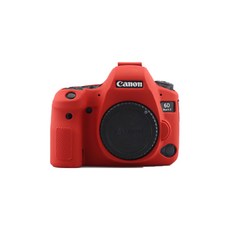 CANON 6D Mark 2 카메라 실리콘 바디보호용 케이스 레드, 1개