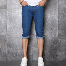 남자7부청반바지