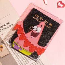 루카랩 스폰지밥 글리터 여권 지갑