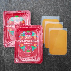 티네 구드브랜드스달소스트 슬라이스 치즈, 130g, 2개