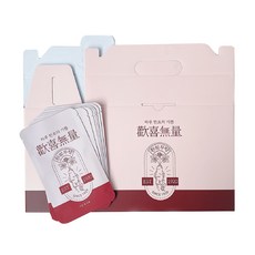  서랍속동화 환희무량 홍삼 용돈 박스 + 봉투 20p 세트 레드 + 핑크 1세트 