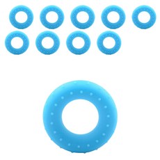 컬러 도넛 실리콘 악력기 10p, 블루, 10개