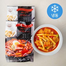 라비퀸 츄잇 매콤 까르보나라맛 떡볶이 (냉동), 500g, 3개