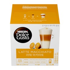 네스카페 돌체구스토 라테 마키아토 커피캡슐 44g + 밀크캡슐 139.2g, 1개