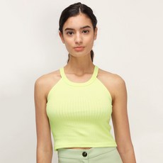 스토레츠 여성용 Zuri Ribbed Halter Neck 민소매