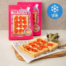 푸딩팩토리 페퍼로니 비프칠리 페스츄리 피자 (냉동), 255g, 2개