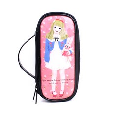 귀염뽀짝투명pvc화장품손잡이가방여행파우치3color