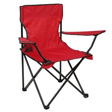 하이어데코 캠핑 접이식 의자 82 x 50 x 80 cm KMY21080206, 레드, 1개