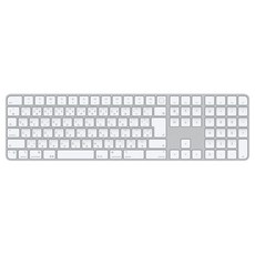 Apple Silicon 장착 Mac용 Magic Keyboard Touch ID 탑재, 일본어, 화이트, 숫자패드 포함, 일반형