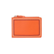 라인 스티치 컴팩트 카드 지갑