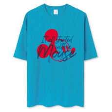 남녀공용 디즈니 미키 오버핏 반팔 티셔츠 DNMKOT2014F