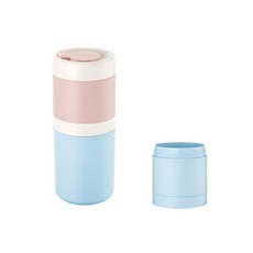 스텍업 블록보틀H 720ml + 추가 세트, 핑크스카이(기본), 스카이(추가)