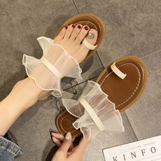 스트랩샌들 TCR 여성용 엄지고리 레이스 샌들