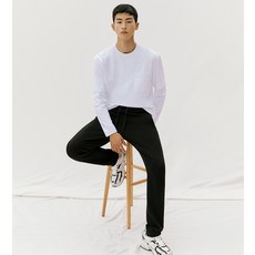 베이직하우스 남성용 순면 고밀도 긴팔티셔츠 2종 세트 LATS0102