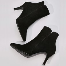 스웨이드부츠 로우플로우 헤라 튤립 스틸레토 앵클 힐 7cm