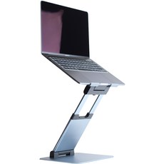 굿밸류 알루미늄 접이식 노트북 고급형 거치대 480mm, 실버