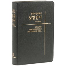 개역개정 취리히 해설 성경 NKS87EZU 가죽 무지퍼 무색인 단본, 대한성서공회