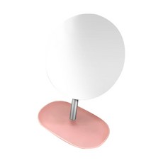 라볼페 수납형 테두리 없는 각도 조절 탁상거울 14.5 x 28 cm 2p, 테두리 없는 라운드 핑크