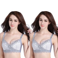 더블유비비 배기핏 벌집레이스 클립형 브라 2p WBB1168