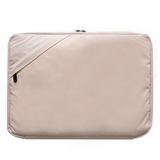 윗시 심플 수납 노트북 핸디 파우치, 베이지