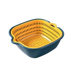 트레이드미물빠짐과일세척바구니6p믹스컬러