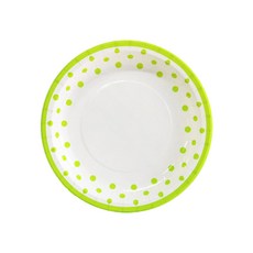 파티쇼 NEW 라인 도트 접시 18cm 30p, 라임, 30개 라임, 1개