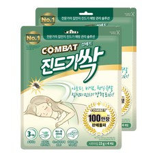 컴배트 진드기싹 시트 4p, 60g, 2개