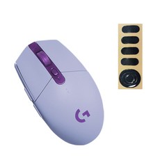 로지텍 G304 LIGHTSPEED 게이밍 무선 마우스 + 피트 세트, 라일락(마우스)