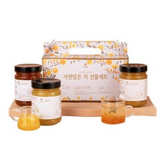 오가다 자연담은 차 선물세트, 유자모과차 350g + 꿀생강차 350g + 레몬차 350g, 1세트