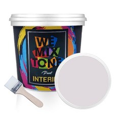 WEMIXTONE 내부용 INTERIOR 수성 페인트 1L + 붓, WMT0245P01(페인트), 랜덤발송(붓)