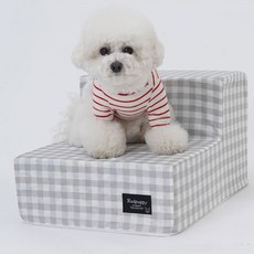 Redpuppy 2階格子狗狗樓梯, 格紋灰色
