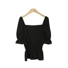 스퀘어넥셔링블라우스