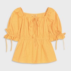 스퀘어넥셔링블라우스