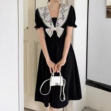 레이스철릭원피스