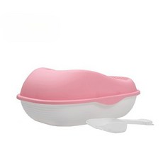 고양이 화장실 + 모레삽 세트, 핑크, 1개