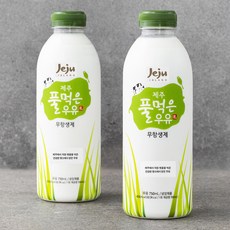 무항생제 인증 제주 풀먹은 우유, 2개, 750ml