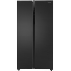 캐리어 클라윈드 피트인 양문형 냉장고 535L 방문설치, 블랙메탈,