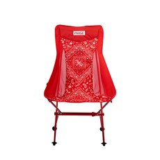 로이체 코카콜라 캠핑 초경량 방수코팅 하이체어 캠핑 의자 + 전용파우치 세트, 레드, 1세트