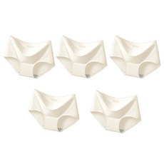 INNERism 舒適空間無痕無痕無痕內褲5p, 白色的