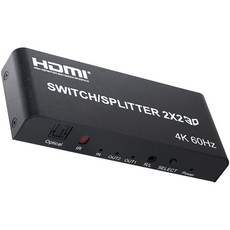 coms HDMI 2.0 4K 60Hz 2:2 매트릭스 동시화면 분배기