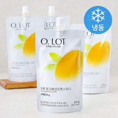 오롯 망고패션프룻 스무디 200g (냉동), 4개입
