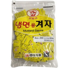 범아뽀빠이 냉면용 겨자 200p, 1개, 600g