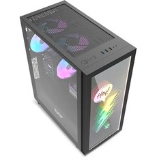 darkFlash DK210 그래피티 ARGB 강화유리 미들타워 케이스