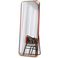 코끼리리빙 우드무늬 프레임 전신거울 40 X 150cm, 레드우드