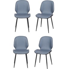 식탁 의자-추천-도리퍼니처 Loretta 식탁 의자 4p, 블루