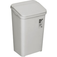 네이쳐리빙 부드럽게 열리는 원터치 휴지통 20L, 연그레이