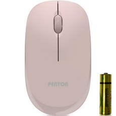 펜톤 컴팩트 무소음 무선 마우스, COMPACT P, 라이트 핑크