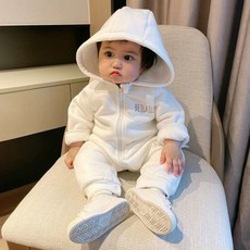 엠케이 유아용 후드웨어베어 긴팔 우주복