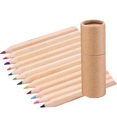 더조넷 심플 크라프트 색연필 소, 1개, 12색